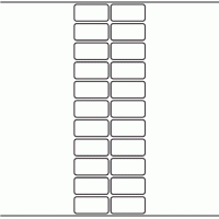 1088 - Label Size 45mm x 22mm - 5,520 labels per roll