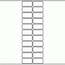 1088 - Label Size 45mm x 22mm - 5,520 labels per roll 
