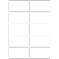 10895 - Label Size 100mm x 55mm - 2400 labels per roll