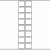1091 - Label Size 40mm x 35mm - 3,680 labels per roll