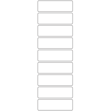 10910 - Label Size 80mm x 25mm - 2480 labels per roll 