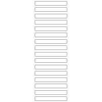 10911 - Label Size 80mm x 10mm - 4410 labels per roll