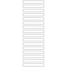10911 - Label Size 80mm x 10mm - 4410 labels per roll 