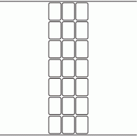 1092 - Label Size 28mm x 40mm - 4,800 labels per roll