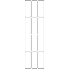 10920 - Label Size 25mm x 70mm - 2840 labels per roll 