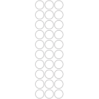 10928 - Label Size 27mm dia - 6820 labels per roll