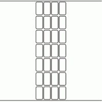 1093 - Label Size 20mm x 38mm - 6,640 labels per roll