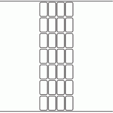 1093 - Label Size 20mm x 38mm - 6,640 labels per roll 