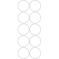 10930 - Label Size 58mm dia - 2270 labels per roll