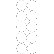 10930 - Label Size 58mm dia - 2270 labels per roll 