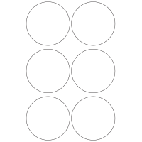 10934 - Label Size 78mm dia - 1650 labels per roll