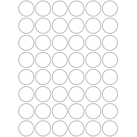 10943 - Label Size 30mm dia - 12450 labels per roll
