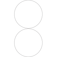 10944 - Label Size 150mm dia - 460 labels per roll