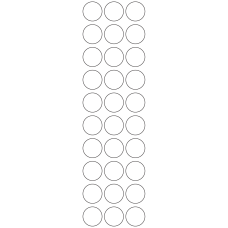 10946 - Label Size 25mm dia - 7110 labels per roll 