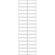 10951 - Label Size 45mm x 15mm - 7670 labels per roll 