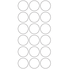 10955 - Label Size 32mm dia - 5840 labels per roll 