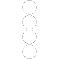 10959 - Label Size 60mm dia - 1100 labels per roll 