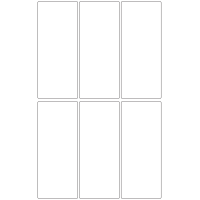 10968 - Label Size 69mm x 166mm - 1220 labels per roll