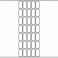 1097 - Label Size 18mm x 36mm - 8,750 labels per roll