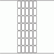 1097 - Label Size 18mm x 36mm - 8,750 labels per roll 