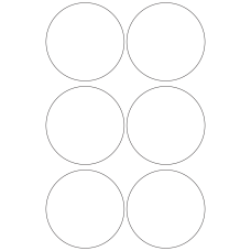 10973 - Label Size 92mm dia - 1420 labels per roll 
