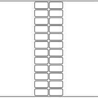 1098 - Label Size 36mm x 18mm - 6,600 labels per roll