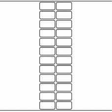 1098 - Label Size 36mm x 18mm - 6,600 labels per roll 