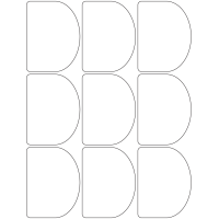 10989 - Label Size 68mm x 90.023mm - 2250 labels per roll