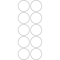 10994 - Label Size 38mm dia - 3440 labels per roll