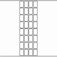 1101 - Label Size 20mm x 32mm - 8,000 labels per roll