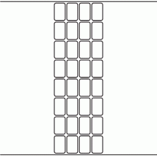 1101 - Label Size 20mm x 32mm - 8,000 labels per roll 