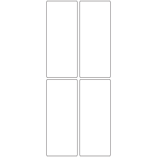 11015 - Label Size 50mm x 124mm - 1100 labels per roll 