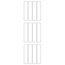 11020 - Label Size 20mm x 105mm - 2360 labels per roll 
