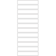 11021 - Label Size 105mm x 20mm - 3010 labels per roll 