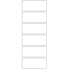11025 - Label Size 100mm x 43mm - 1500 labels per roll 