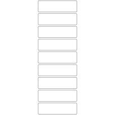 11027 - Label Size 100mm x 29mm - 2130 labels per roll 