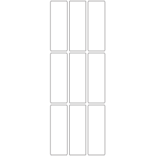 11033 - Label Size 30mm x 90mm - 2250 labels per roll 