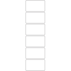 11037 - Label Size 80mm x 45mm - 1420 labels per roll 
