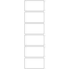 11038 - Label Size 80mm x 42mm - 1500 labels per roll 