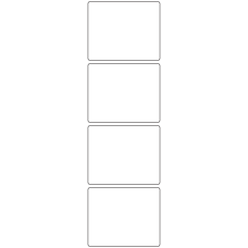 11042 - Label Size 74mm x 60mm - 1100 labels per roll 