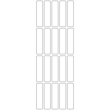 11049 - Label Size 17mm x 69mm - 4740 labels per roll 