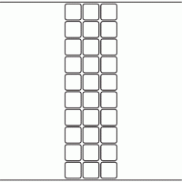 1105 - Label Size 26mm x 26mm - 7,110 labels per roll