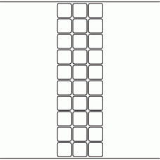 1105 - Label Size 26mm x 26mm - 7,110 labels per roll 