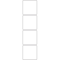 11058 - Label Size 60mm x 60mm - 1100 labels per roll