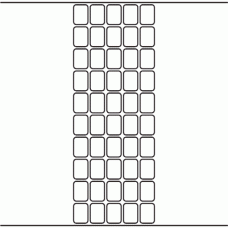 1106 - Label Size 18mm x 25mm - 12,500 labels per roll 