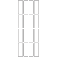 11062 - Label Size 20mm x 60mm - 4410 labels per roll