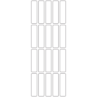 11066 - Label Size 15mm x 59mm - 5510 labels per roll