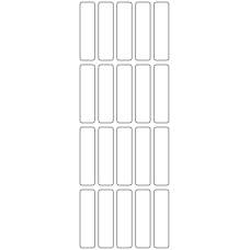 11066 - Label Size 15mm x 59mm - 5510 labels per roll 