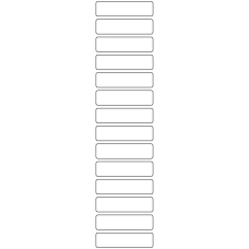11067 - Label Size 59mm x 15mm - 3860 labels per roll 