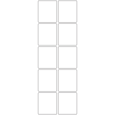 11068 - Label Size 48mm x 56mm - 2370 labels per roll 